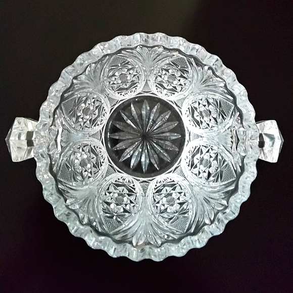 American Brilliant Cut Glass Ice Bucket/Champagne Holder Antique - Picture 5 of 13